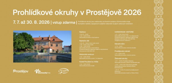 Prohlídkové okruhy v Prostějově 2026