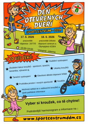 Den otevřených dveří Sportcentrum - DDM