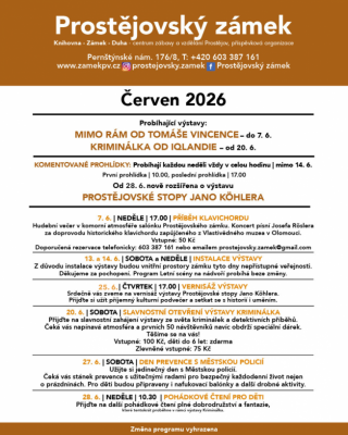 Prostějovský zámek - červen 2026