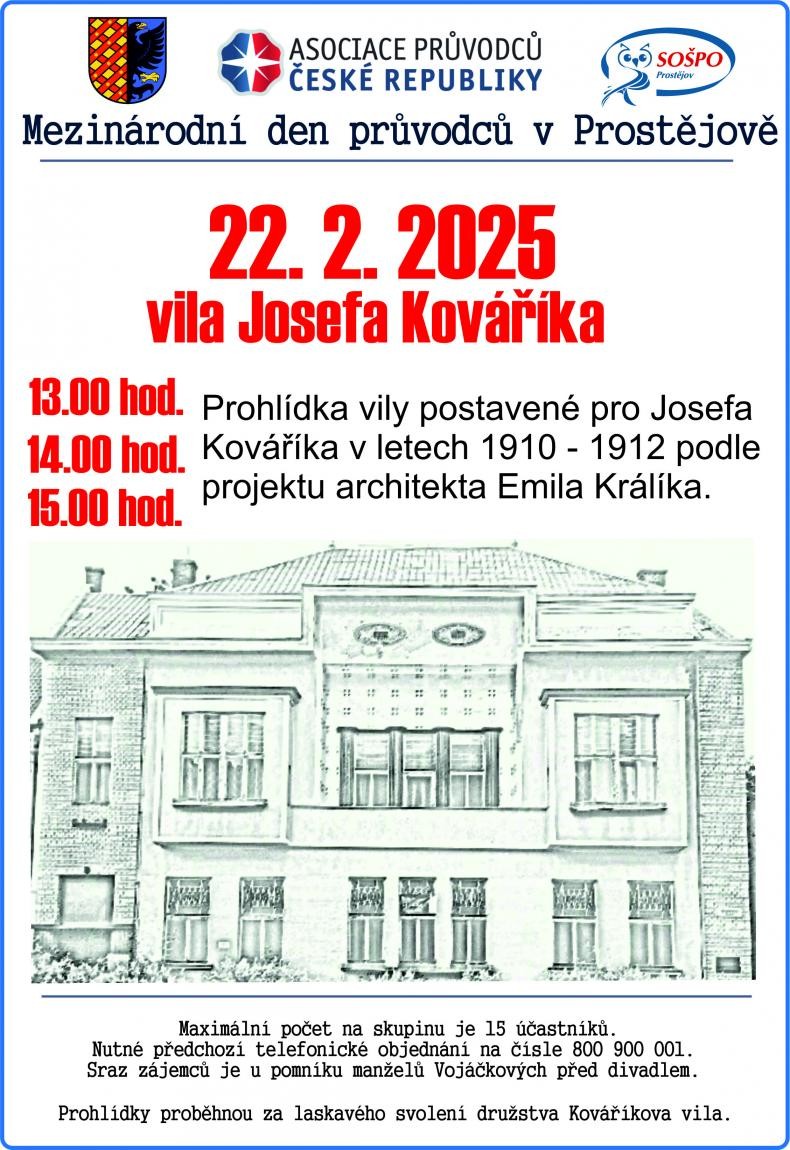 Prohlídka vily Josefa Kováříka