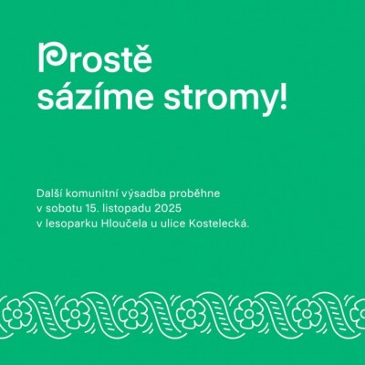 Komunitní sázení v lesoparku Hloučela