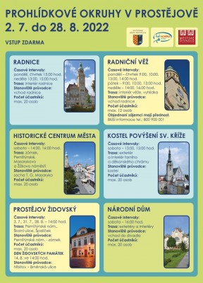 Prohlídkové okruhy v Prostějově o prázdninách