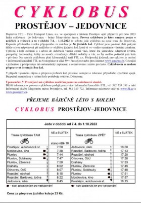 Trasa Prostějov - Jedovnice