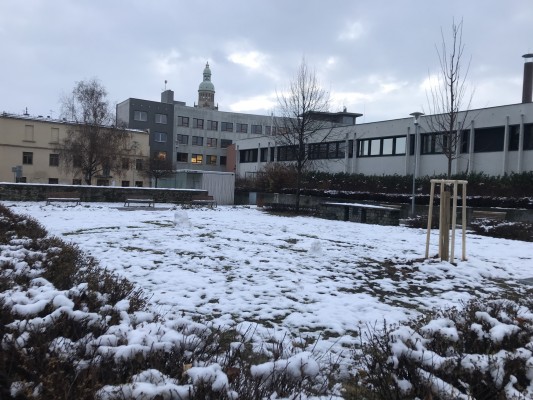 Venkovní posezení / posluchárna