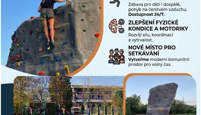 Venkovní boulderový blok