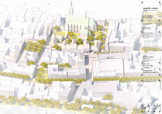 Návrh územní studie Jižního centra Prostějova