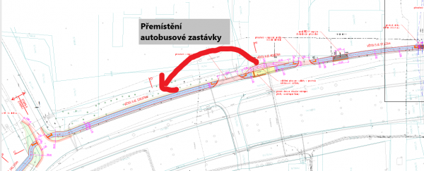 Cyklistická stezka v ulici Průmyslová