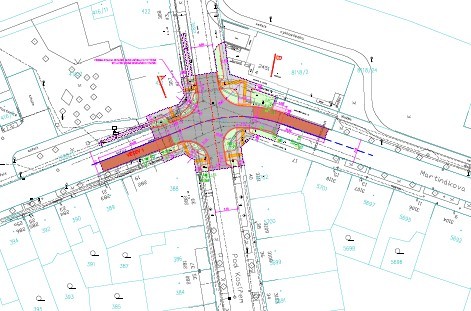 Příprava dopravního opatření ke zvýšení bezpečnosti chodců při přecházení silnice v Martinákově ulici v křižovatce s ulicí Pod Kosířem