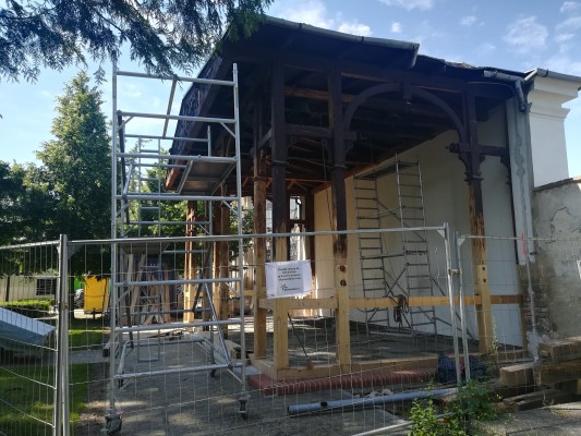 červen 2022 - oprava zvonice