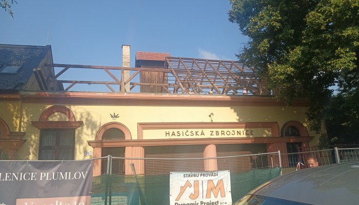 Přestavba půdních prostor v objektu hasičské zbrojnice v Krasicích