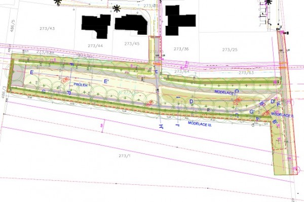 Situace návrhu části etapy - PD