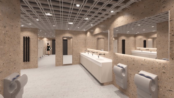 Toalety dámské - vizualizace