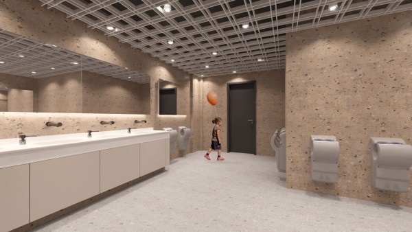 Toalety dámské - vizualizace