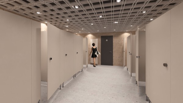 Toalety dámské - vizualizace