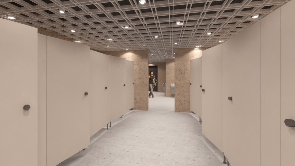 Toalety dámské - vizualizace