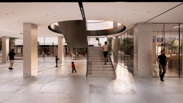 Vizualizace - průchod do 2.NP