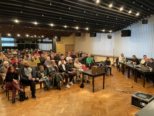 Foto z veřejného projednání studie - 8.2.2024