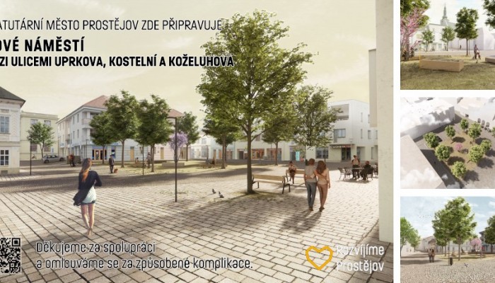 Nové náměstí Uprkova, Kostelní a Koželuhova