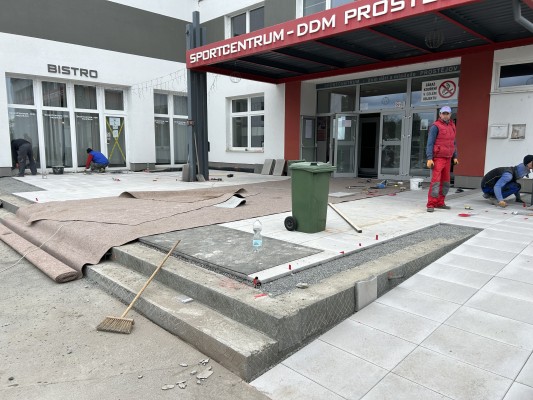 průběh realizace úpravy