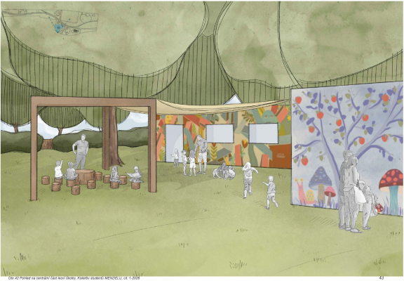 Centrální část lesní školky