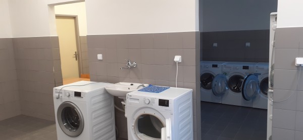 Prádelna a sušárna po rekonstrukci