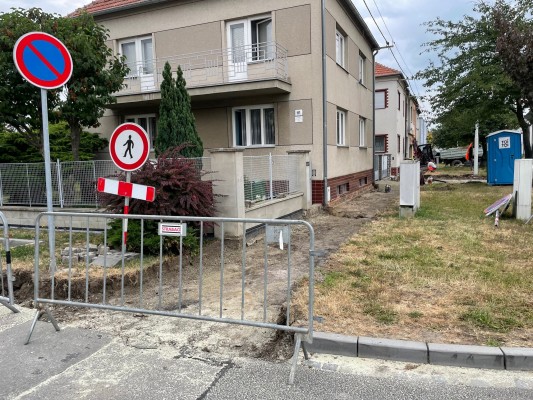 průběh rekonstrukce - druhá dekáda července 2023