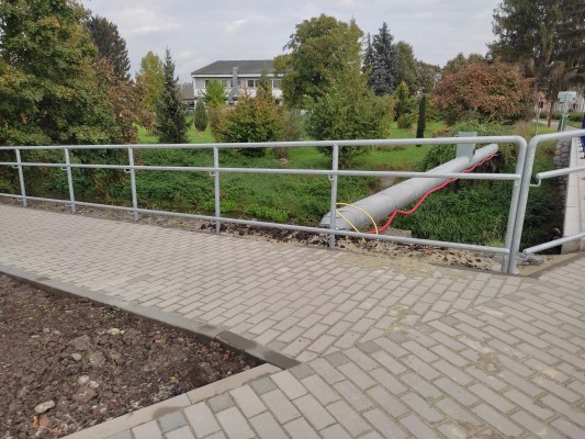 Finální stav chodníku - začátek října 2023