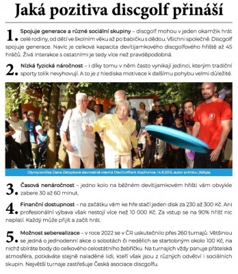 Pozitiva discgolfu
