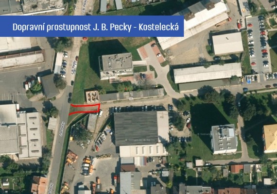 Dopravní prostupnost území J. B. Pecky - Kostelecká