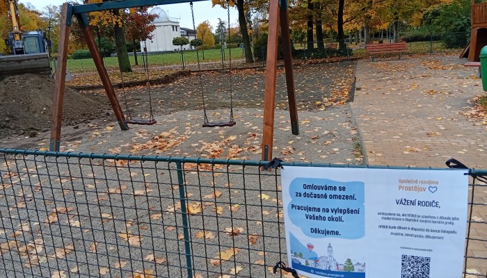 Dětské hřiště v Kolářových sadech - úprava