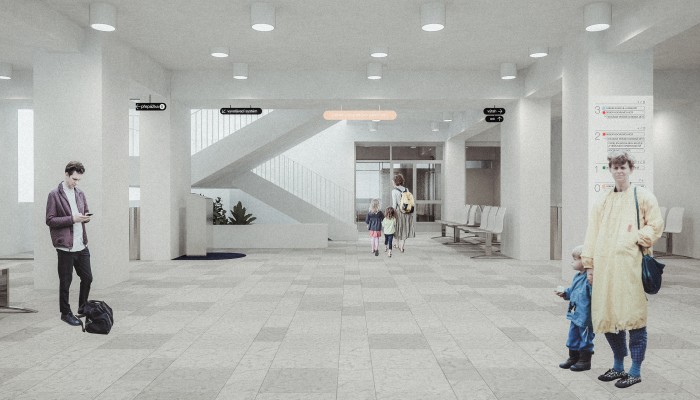 Modernizace budovy magistrátu Školní 4 - rekonstrukce vnitřních prostor (1.NP)