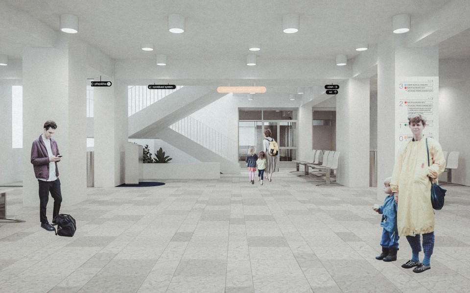 vizualizace modernizace - vstupní hala