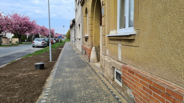 Opravený chodník na ul. Nerudova 2