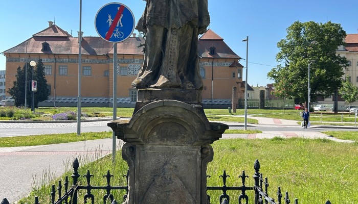 Restaurování sochy sv. Jana Nepomuckého