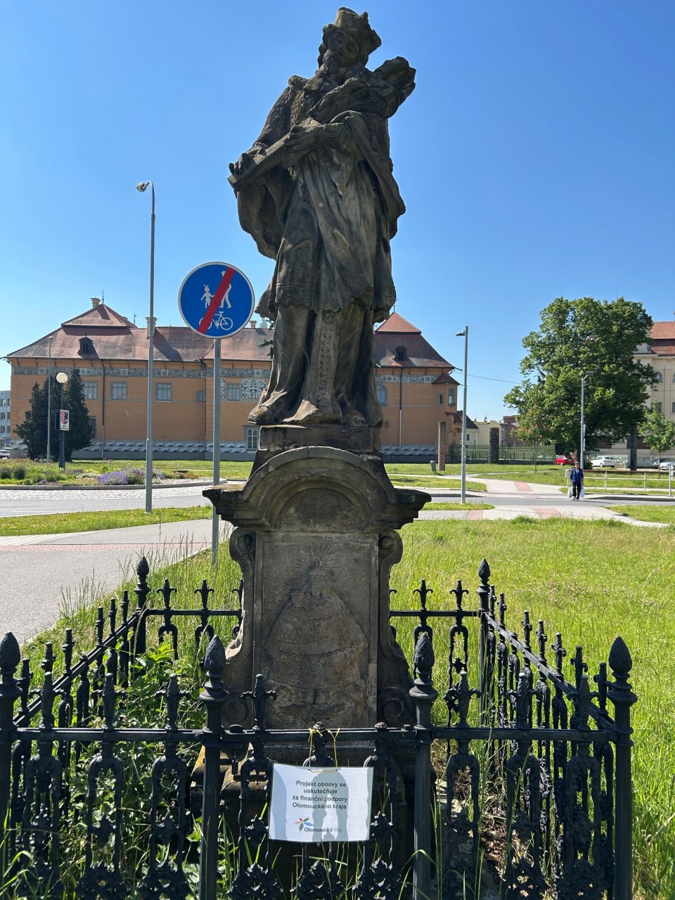 Restaurování sochy sv. Jana Nepomuckého