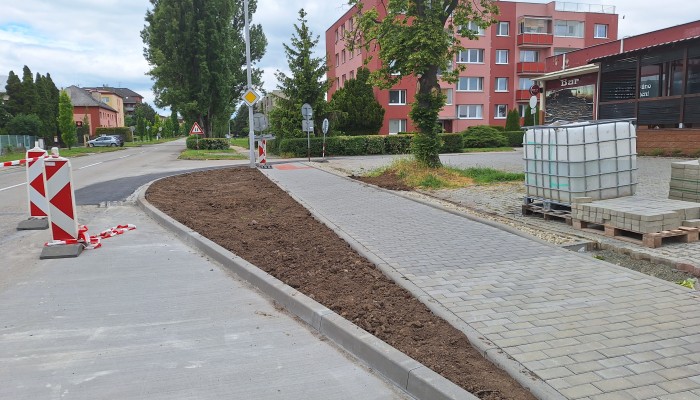 Stavební úpravy v ulici Krasická