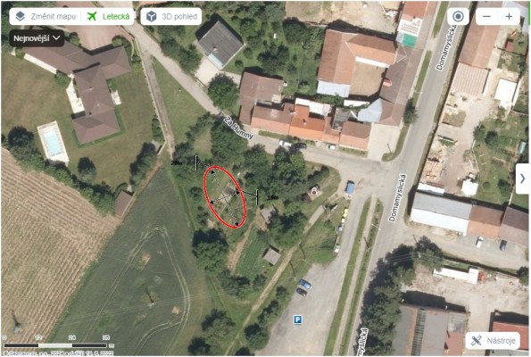 Příprava nového parku v Domamyslicích s kopcem na bobování